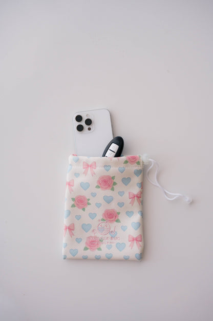 Sweetheart Rose Drawstring Golf Pouch