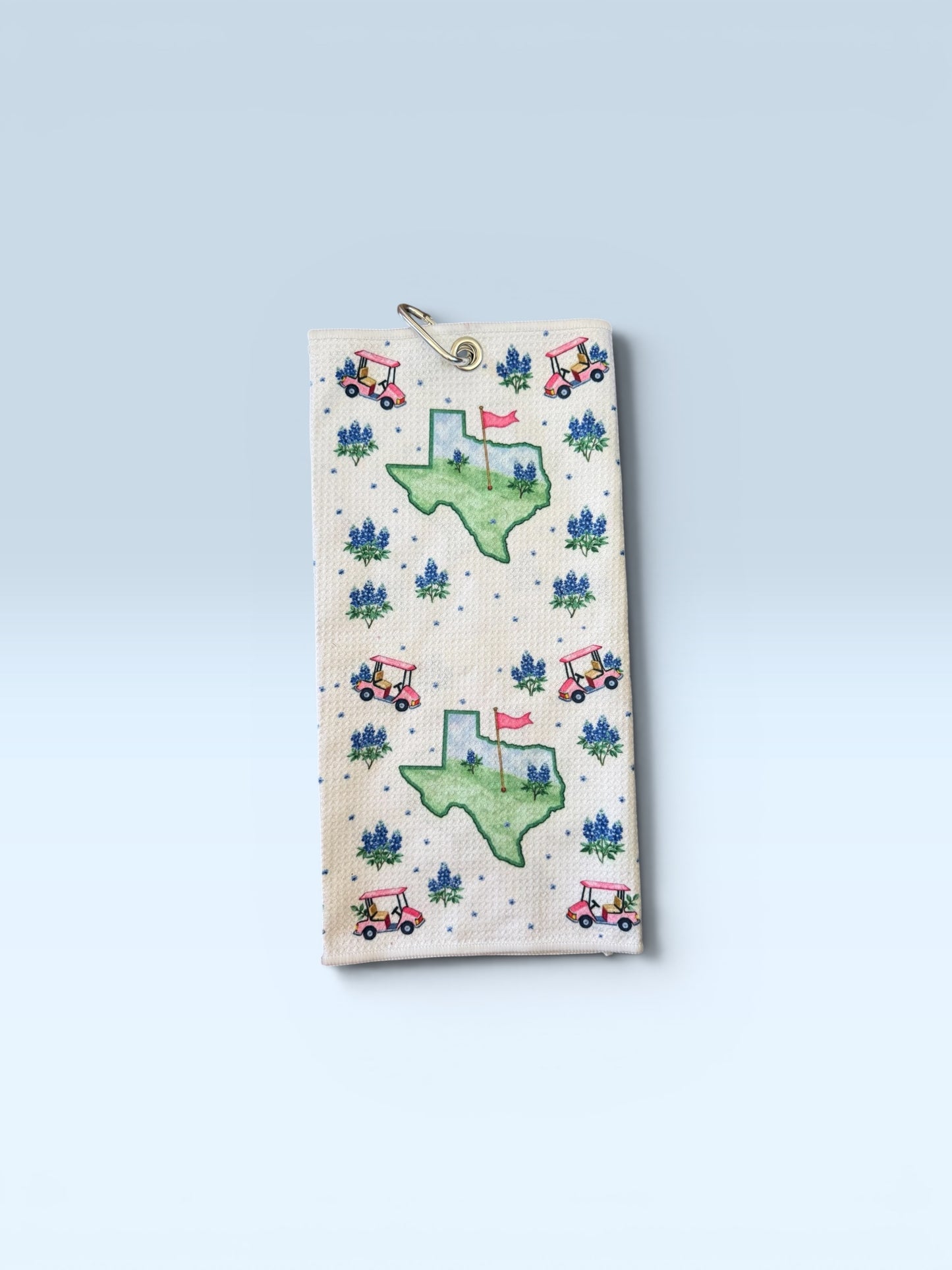 Texas Bloom Golf Towel