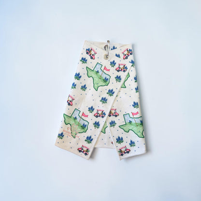 Texas Bloom Golf Towel