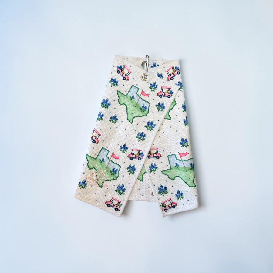Texas Bloom Golf Towel