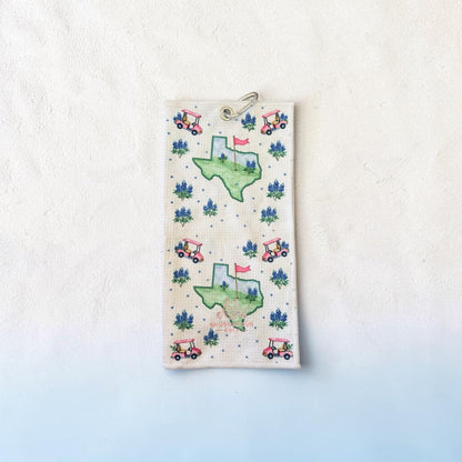 Texas Bloom Golf Towel