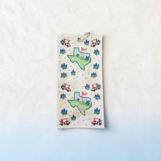 Texas Bloom Golf Towel