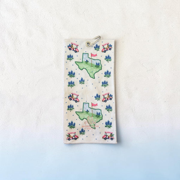 Texas Bloom Golf Towel